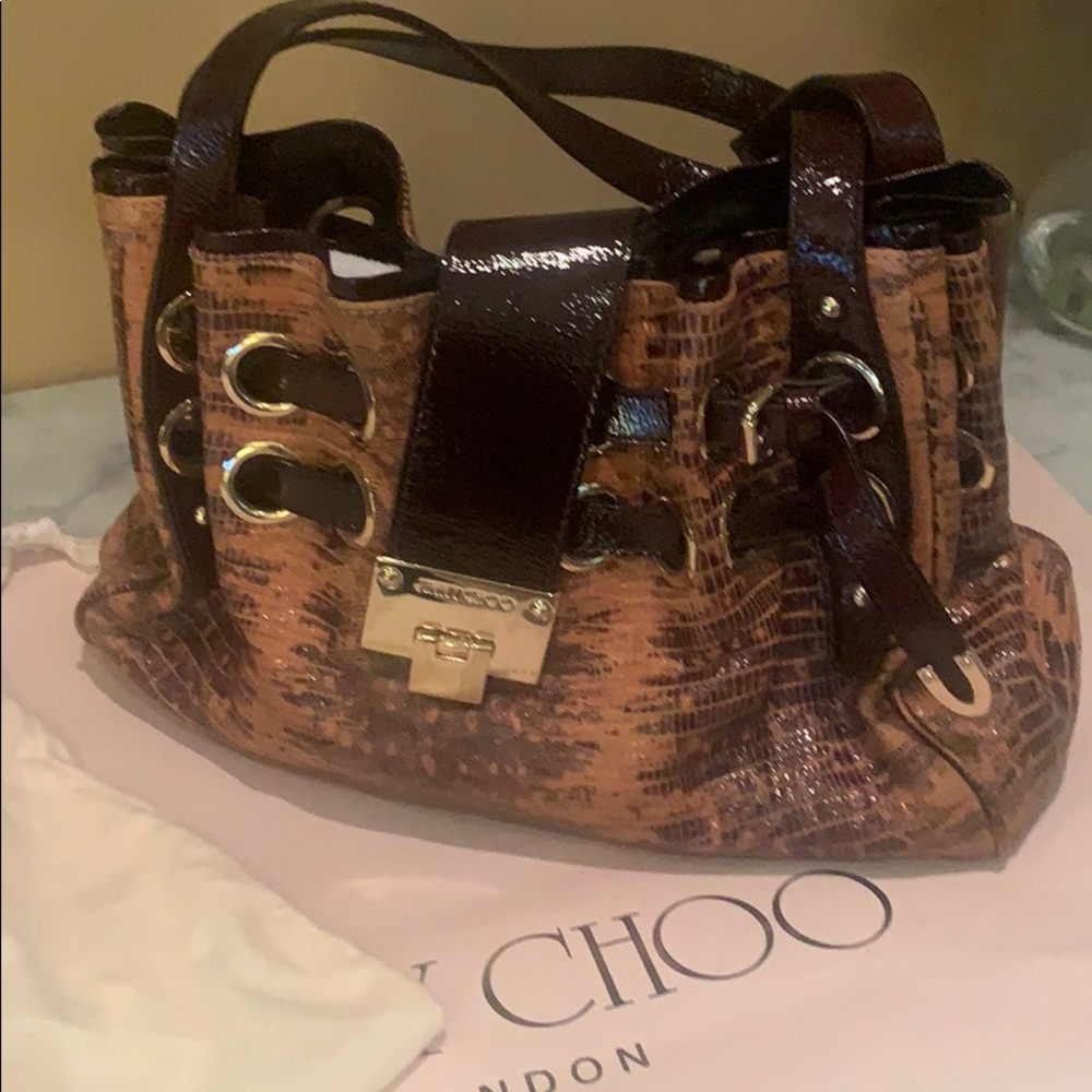 Jimmy Choo Ramona hobo soft snakeskin